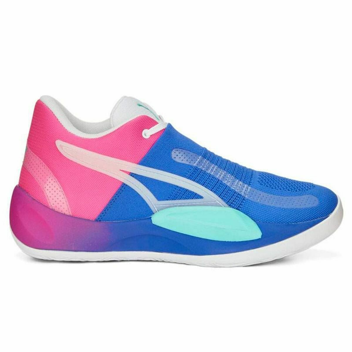 Chaussures de Basket Ball pour Adultes Puma Rise Rose Bleu Sportingoodz