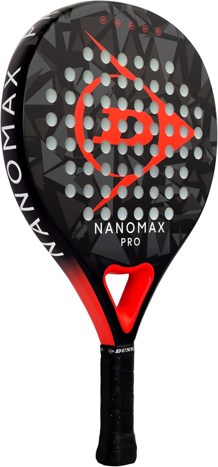 Raquette De Tennis Dunlop Noire Max Pro - Mi-tennis, Manche 4 3/8, Occasion
