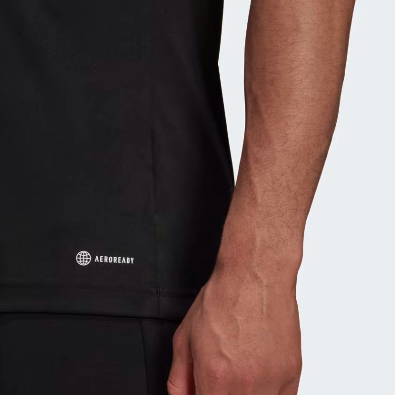 Photo de Maillot Adidas Entrada 22 Noir poignet manche légende
