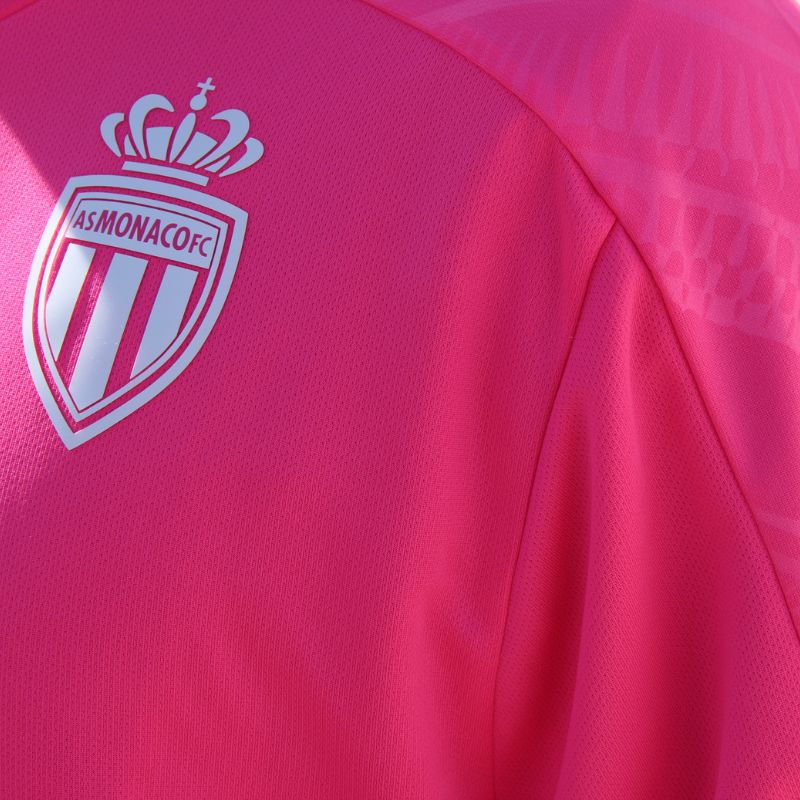 logo as monaco maillot d'entrainement as monaco rose
