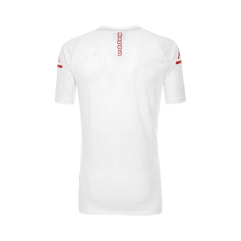 Photo de dos du t-shirt de training Pro Blanc Adulte Kappa de l'AS Monaco