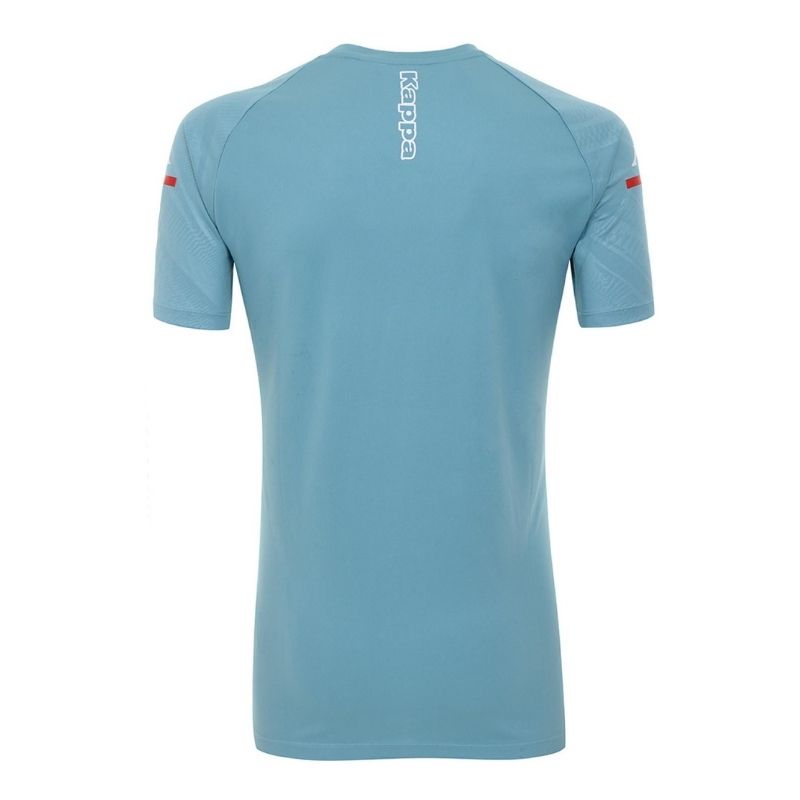 Photo de dos du maillot d'entraînement Homme Kappa Bleu CIel , épuisé sur la boutique de l'AS Monaco