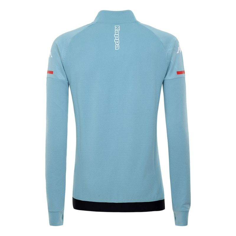 Photo de dos du sweat de football de l'AS Monaco bleu ciel pour Homme Kappa, saison 2020-2021