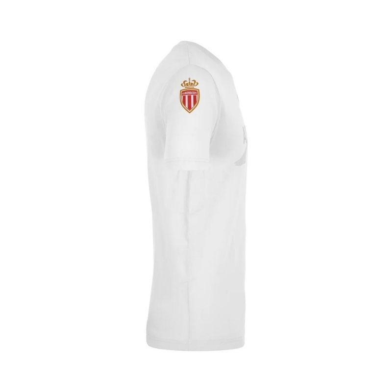 Photo de l’arrière du t-shirt de sport Blanc Homme Officiel Kappa AS Monaco boutique 20-21