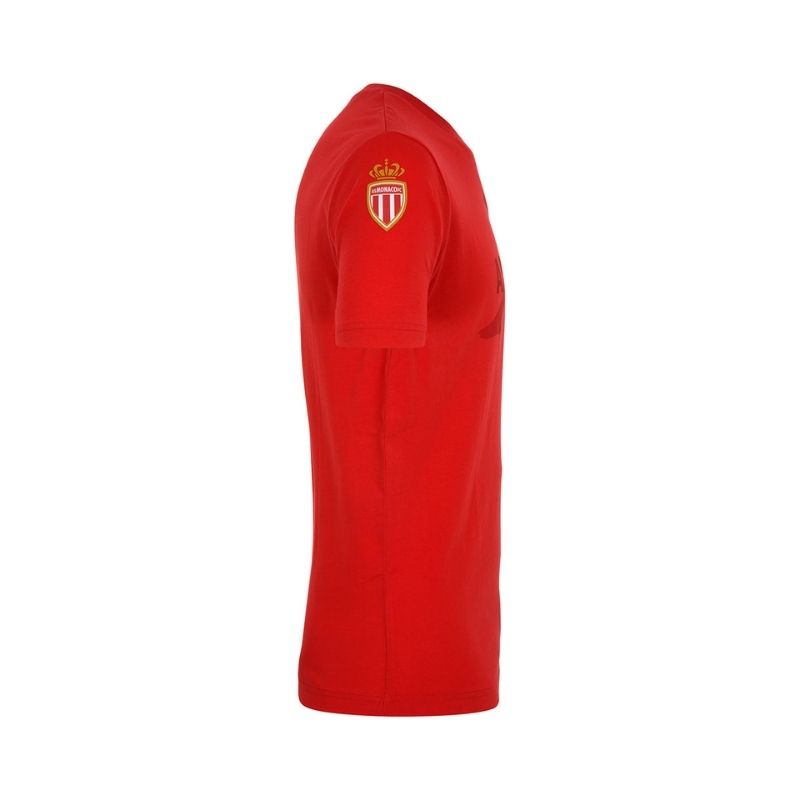 Photo de l’arrière du t-shirt de sport Rouge Homme Officiel Kappa AS Monaco, boutique as monaco 20-21