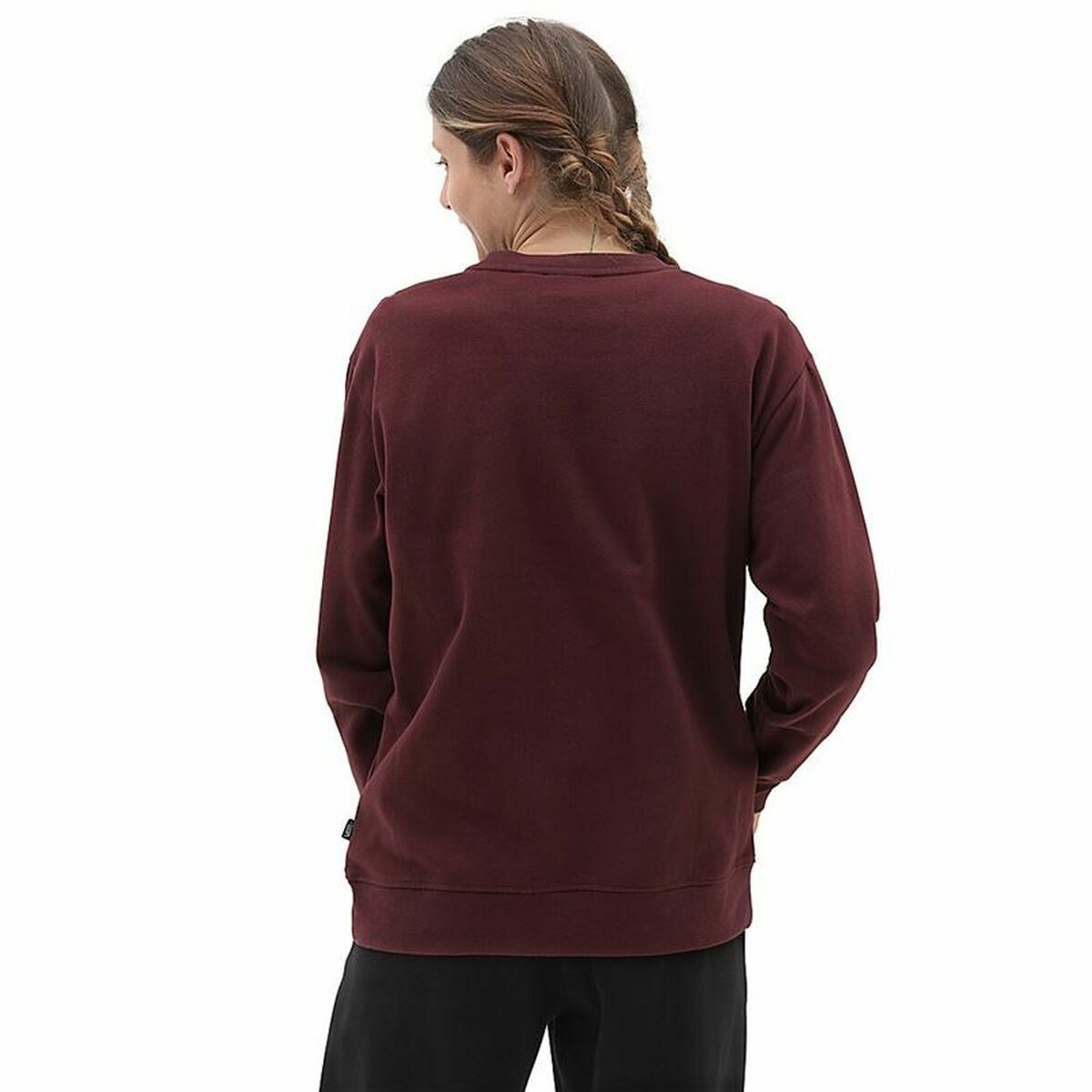 Sweat sans capuche femme Vans Lock Box Crew B Bordeaux