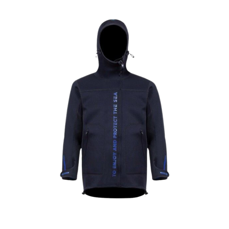 Veste à capuche Beuchat neoprene bleu profond