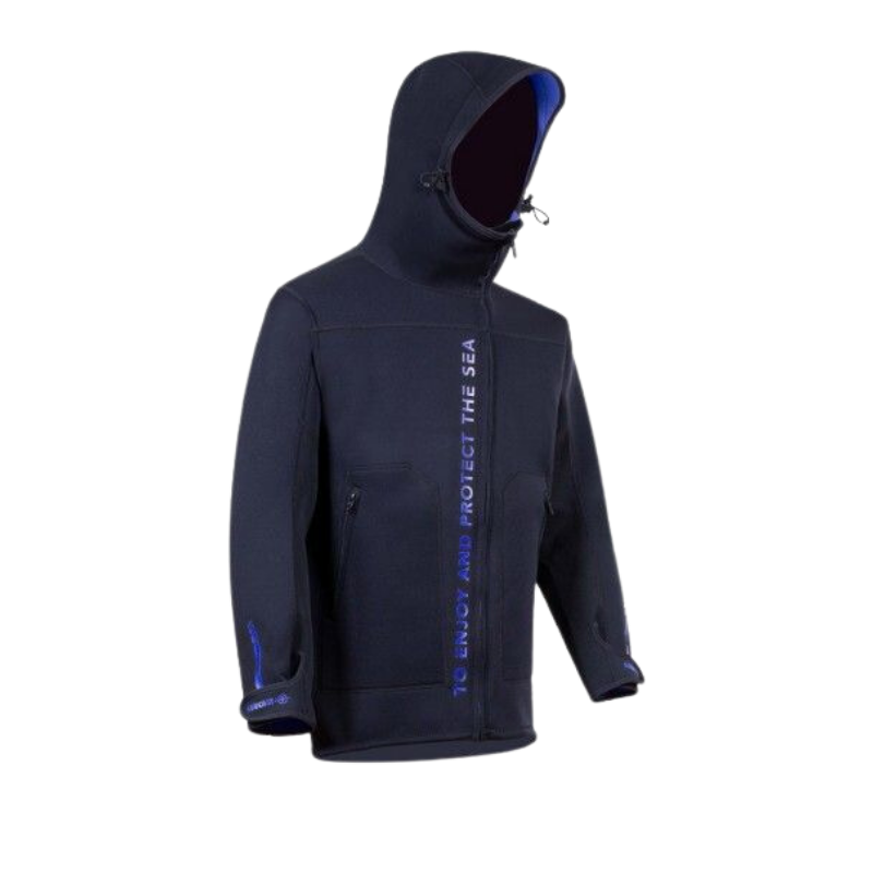 Veste à capuche Beuchat neoprene bleu profond