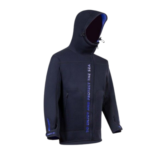 Veste à capuche Beuchat neoprene bleu profond