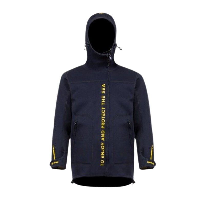 Veste capuche Beuchat neoprene jaune plongée