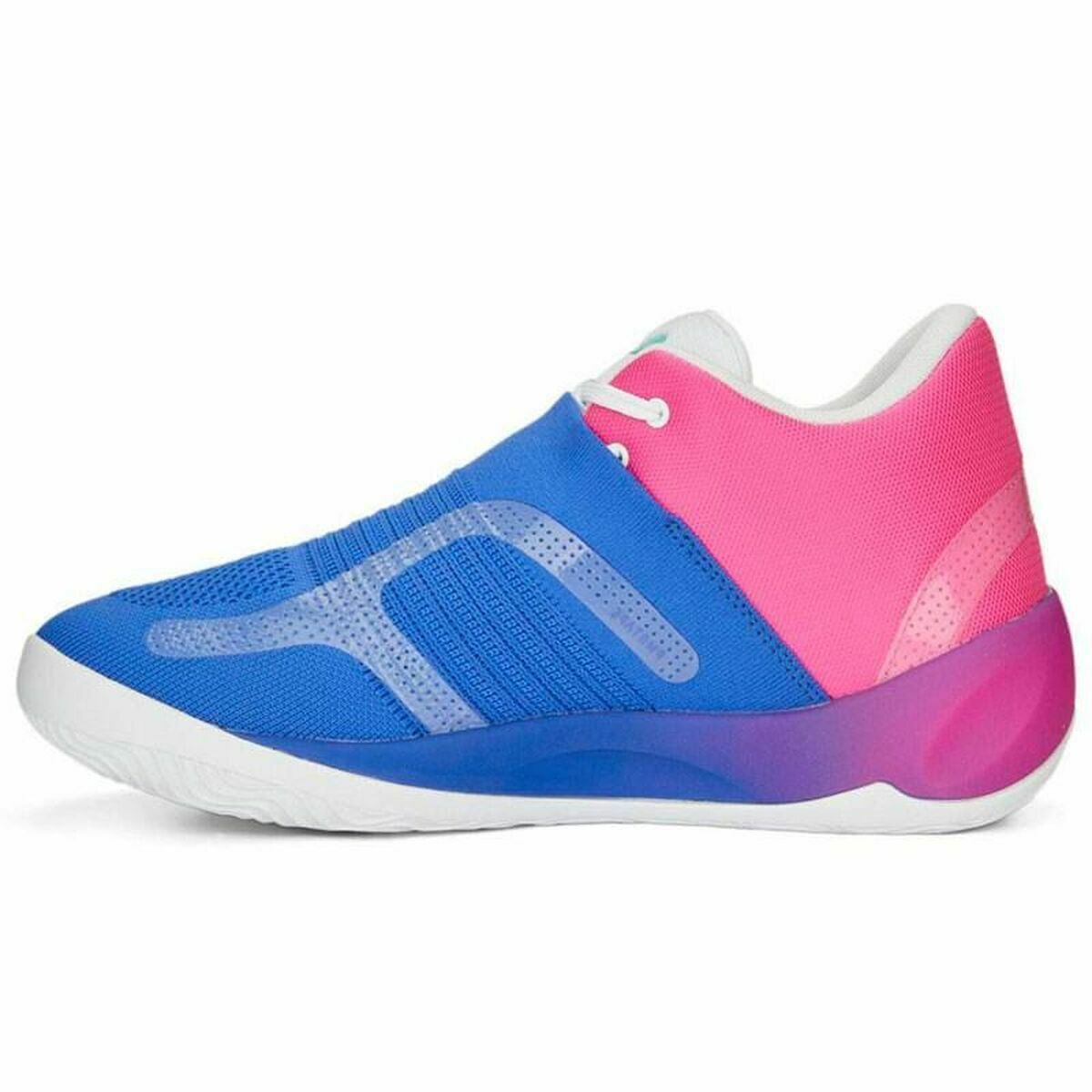 Chaussures de Basket Ball pour Adultes Puma Rise Rose Bleu