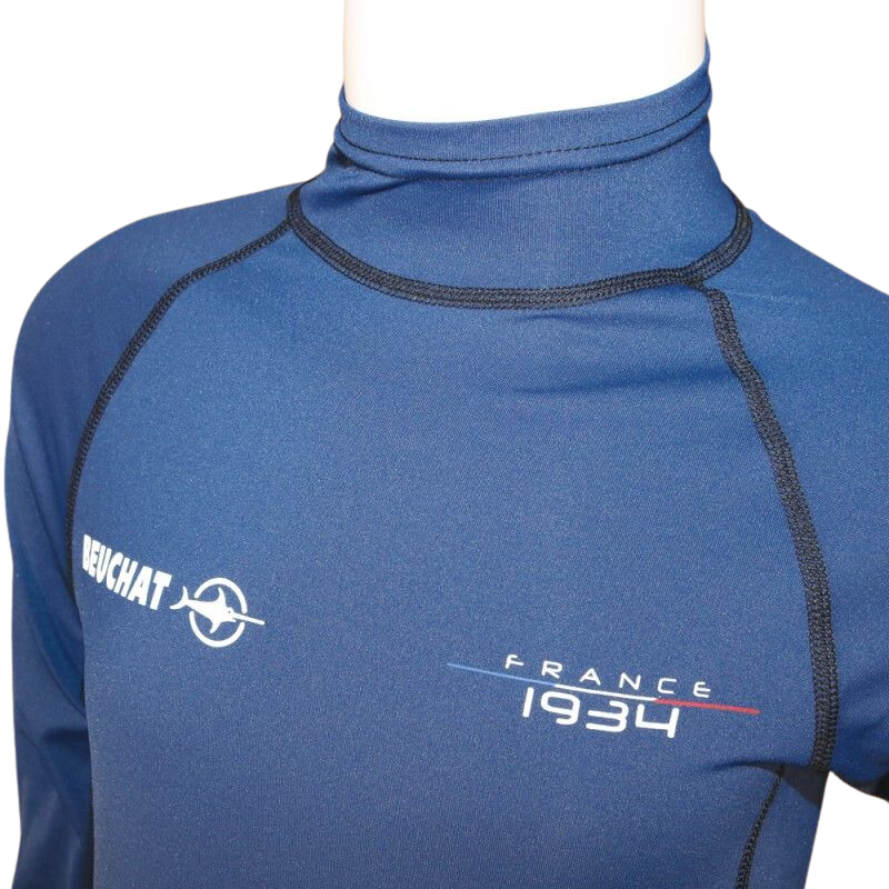 Top UV Beuchat rashguard (upf 50+ ) manches longues ultra bleu junior