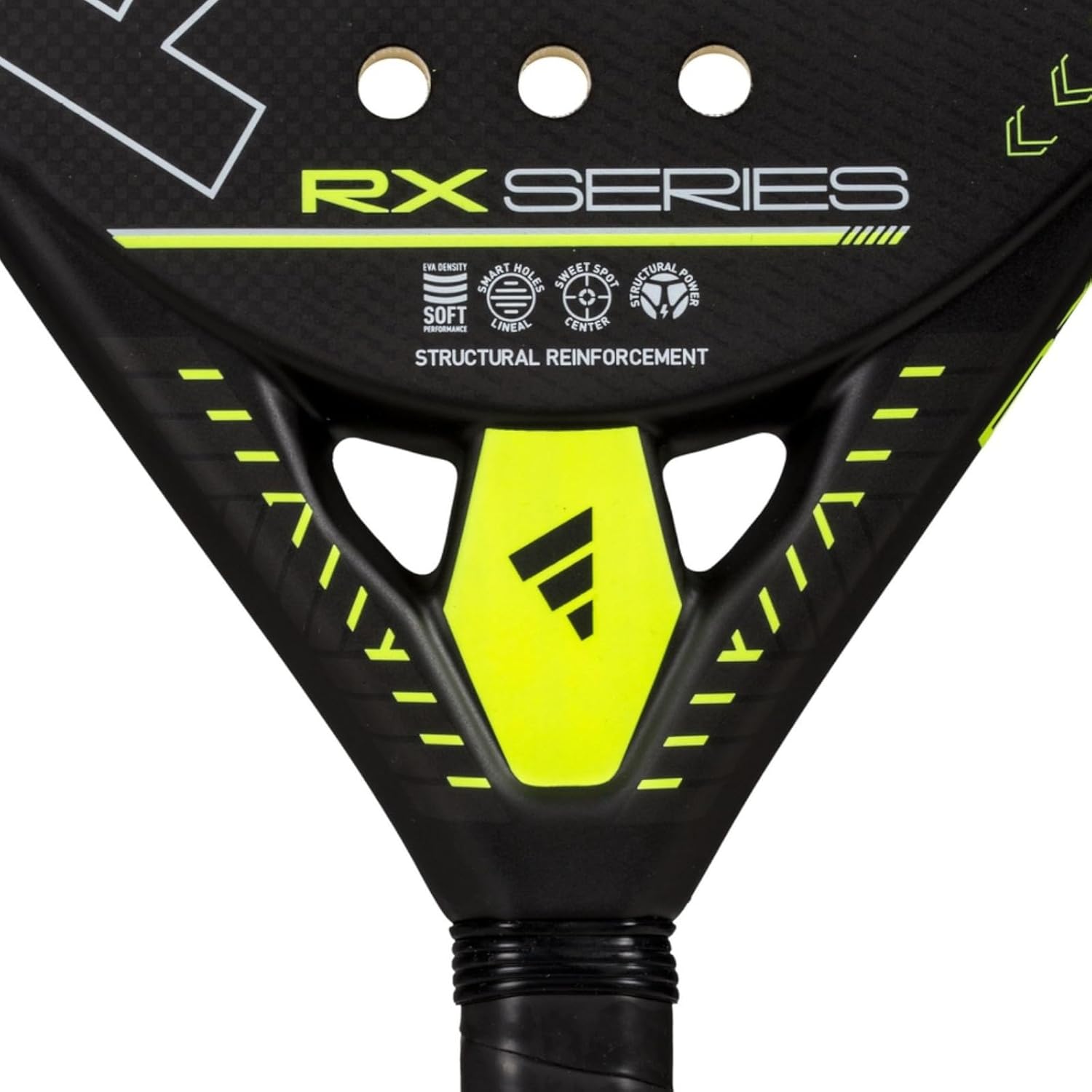 adidas RX Series Lime 3.4 Non Cordée 368G Raquette De Padel Raquette De Padel Noir - Jaune Lemon