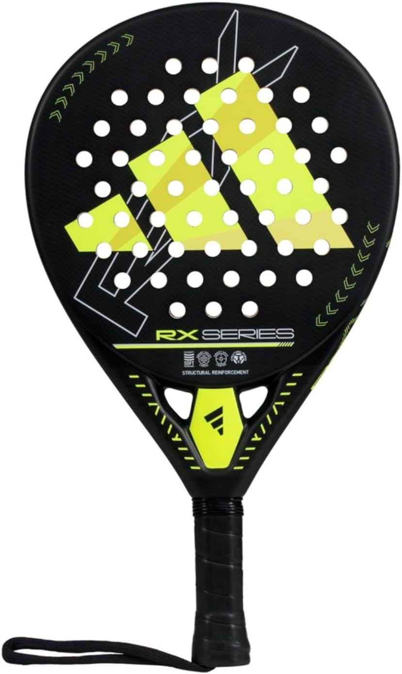 adidas RX Series Lime 3.4 Non Cordée 368G Raquette De Padel Raquette De Padel Noir - Jaune Lemon