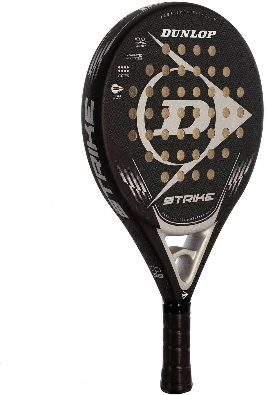 Dunlop Pala Pádel Strike Silver Rugosa NH
