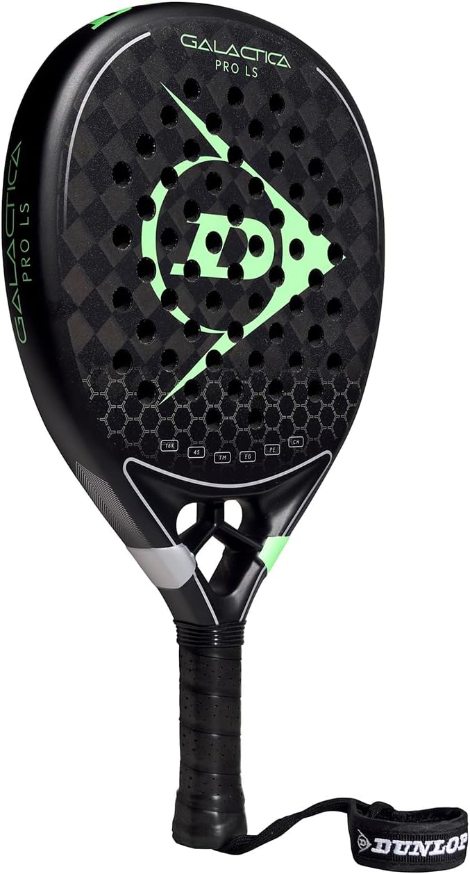 Dunlop Sports Galactica PRO LS Padel Racket, Black/Green