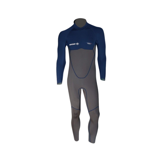 Photo de Combinaison Beuchat monopièce zip dorsal 2mm homme deep blue homme Plongée néoprène vêtements