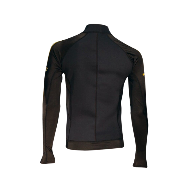 Photo de Top UV Beuchat veste zippée buste néo 2mm/lycra homme noir sport manches