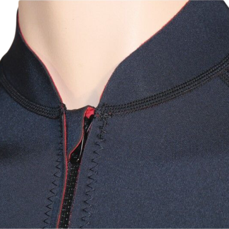 Photo de Top UV Beuchat veste zippée buste néo 2mm/lycra homme combinaison plongée fermeture