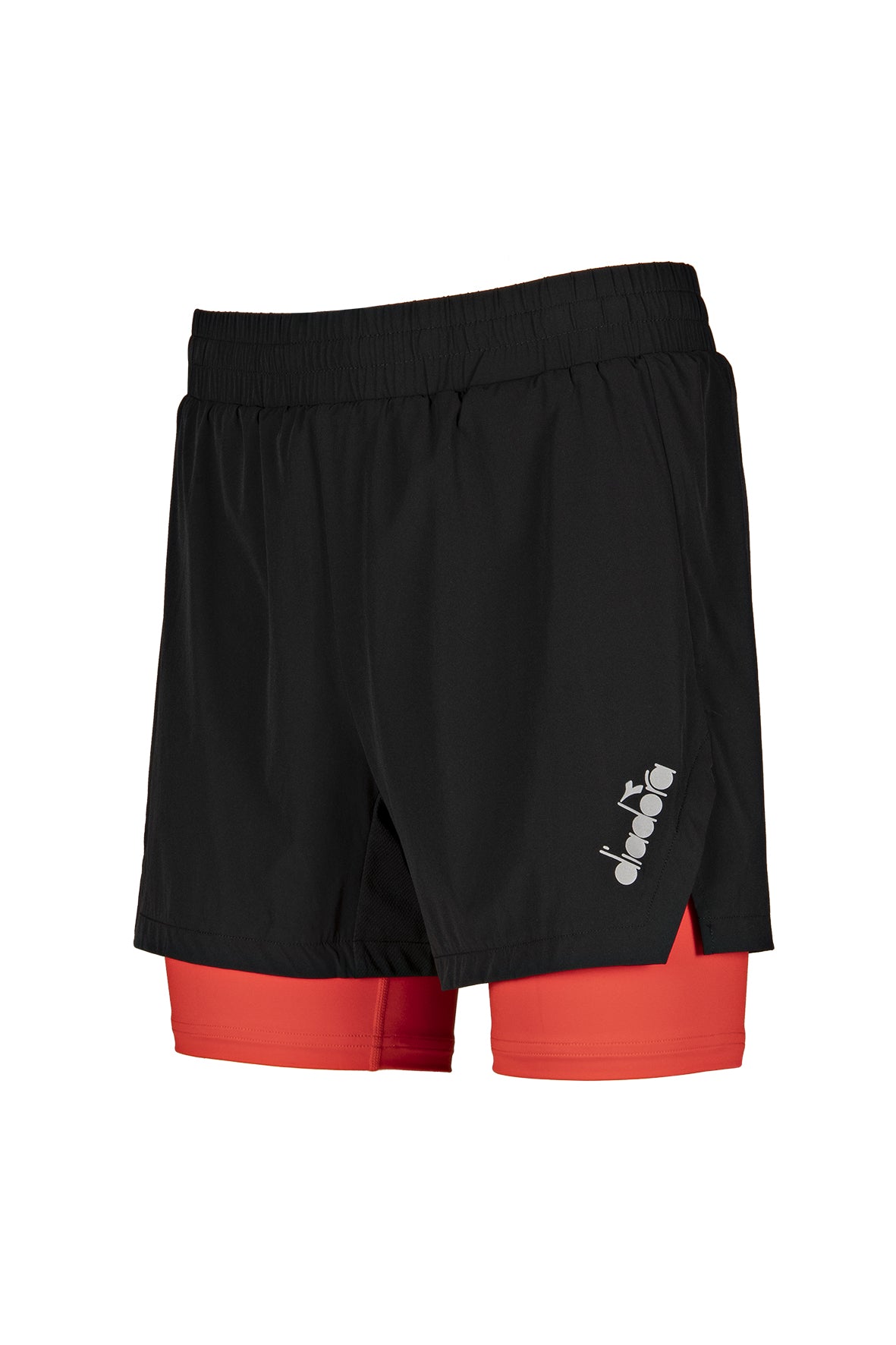 Photo de Short Diadora Layer noir rouge blanc sport