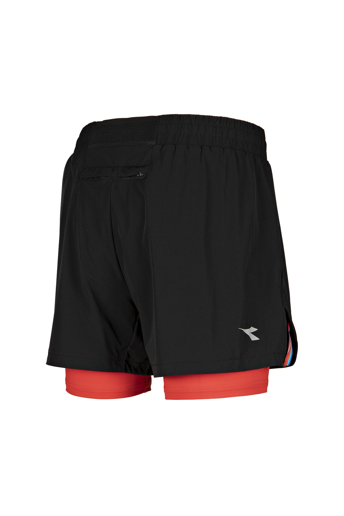 Photo de Short Diadora Layer noir rouge sport vêtement