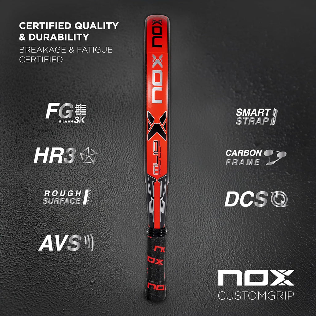 Racchetta Da Paddle Nox ML10 Pro Cup Rough Surface - Superficie Ruvida Per Maggior Effetto - Foto 12