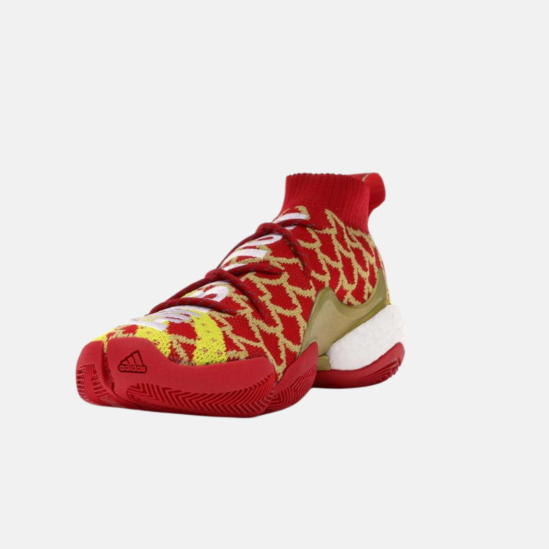 Vue de la sneaker Adidas BYW chinese new year PW rouge