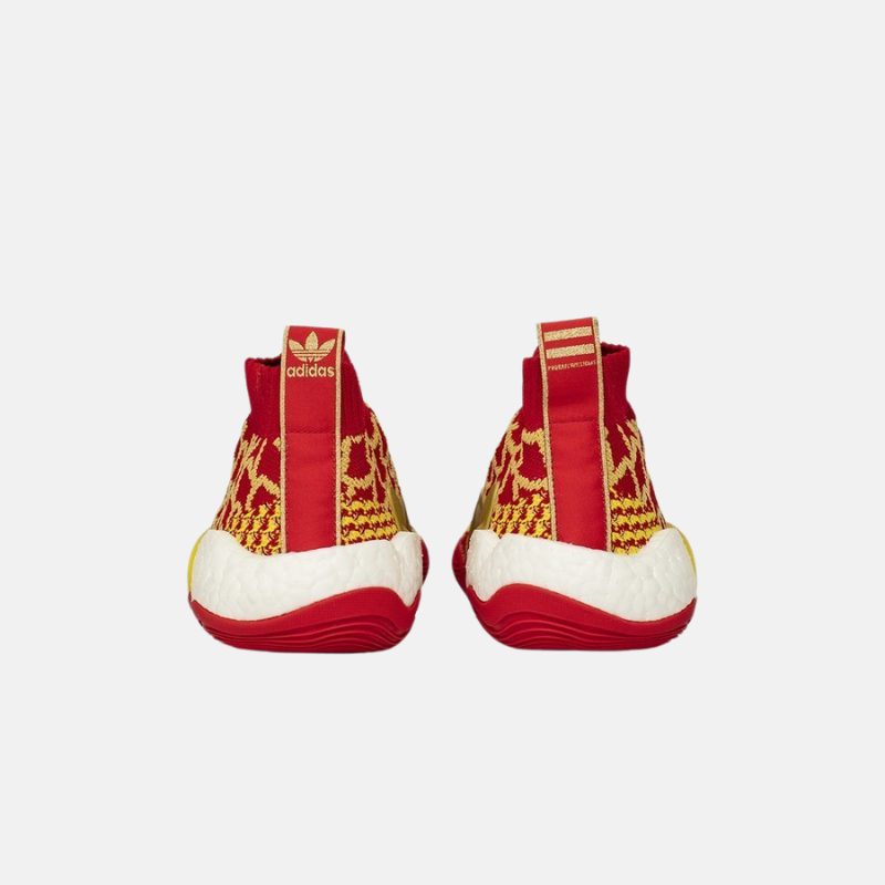 Vue arrière de la sneaker Adidas Chinese New Year Pharell Williams Rouge