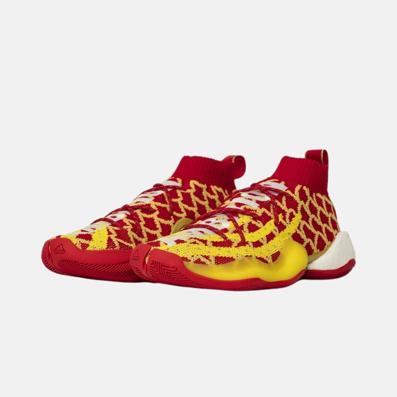 Image des sneakers Adidas CNY Pharell williams rouge et jaune