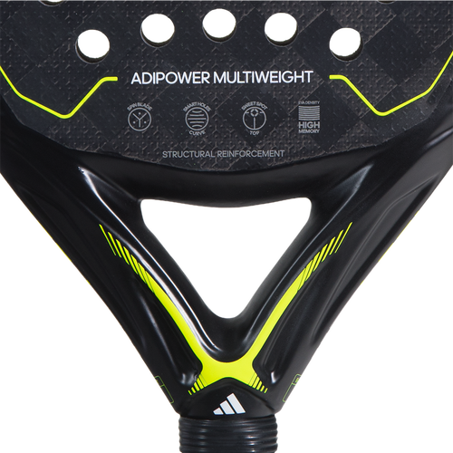 Photo de Raquette de Padel Adidas Adipower Multiweight jaune multiples trous