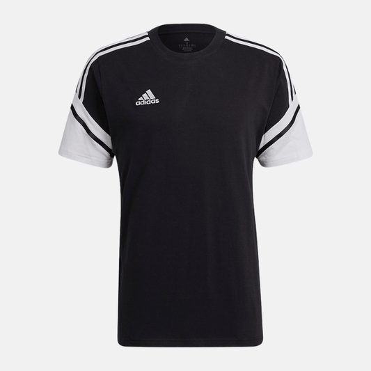 Photo de T-shirt Adidas Condivo 22 noir et blanc vêtement sport manches courtes
