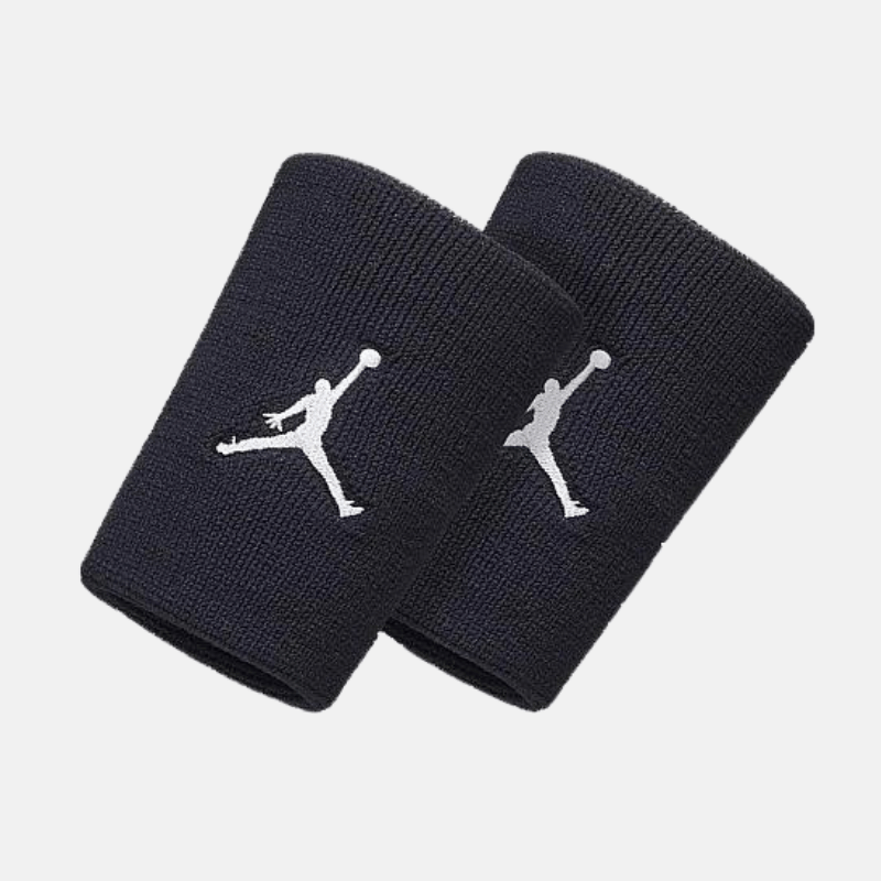 Photo de Poignets éponge Jordan Jumpman noirs Accessoires sport Athlétisme Silhouette