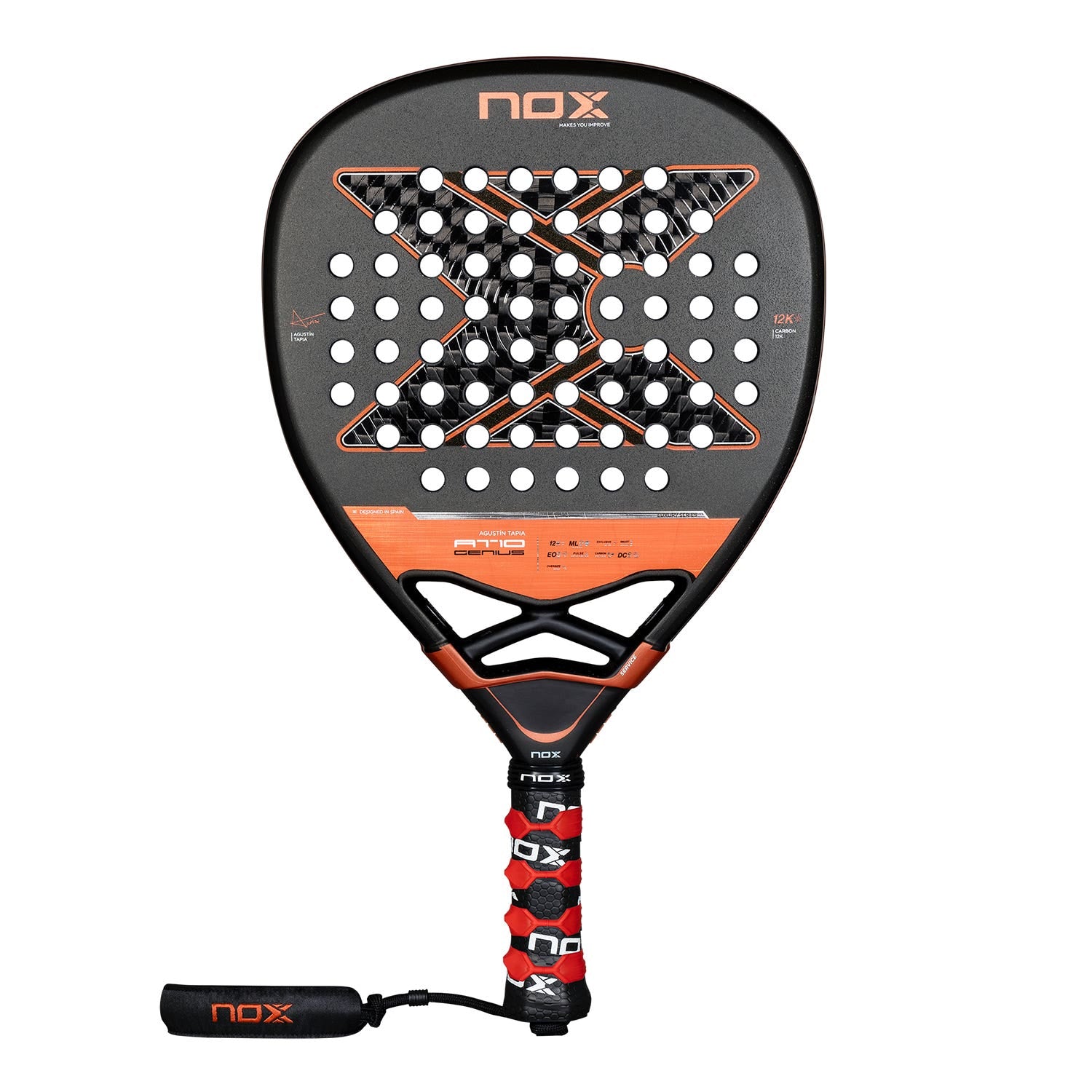 Raquette padel Nox At10 Genius Attack 12k by Augustin Tapia 2025