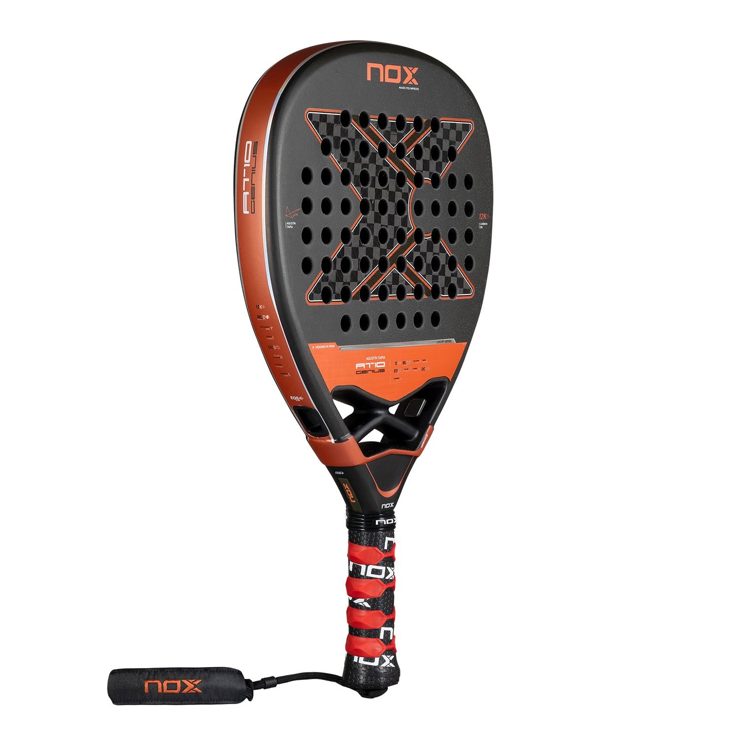 Raquette padel Nox At10 Genius Attack 12k by Augustin Tapia 2025