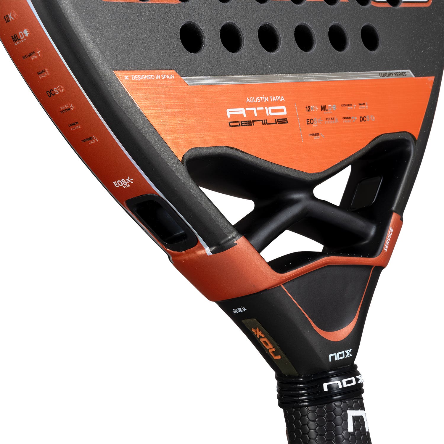 Raquette padel Nox At10 Genius Attack 12k by Augustin Tapia 2025