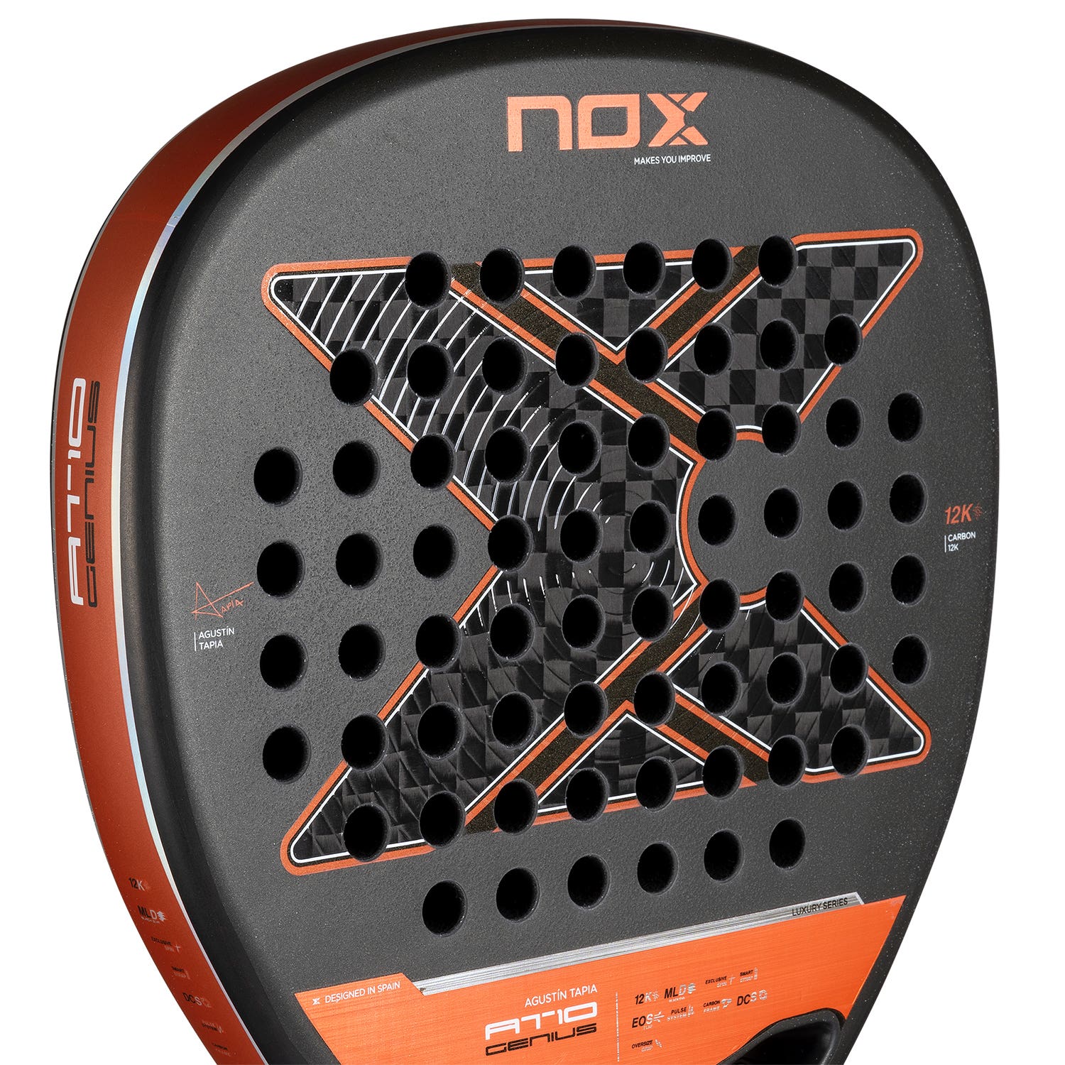 Raquette padel Nox At10 Genius Attack 12k by Augustin Tapia 2025