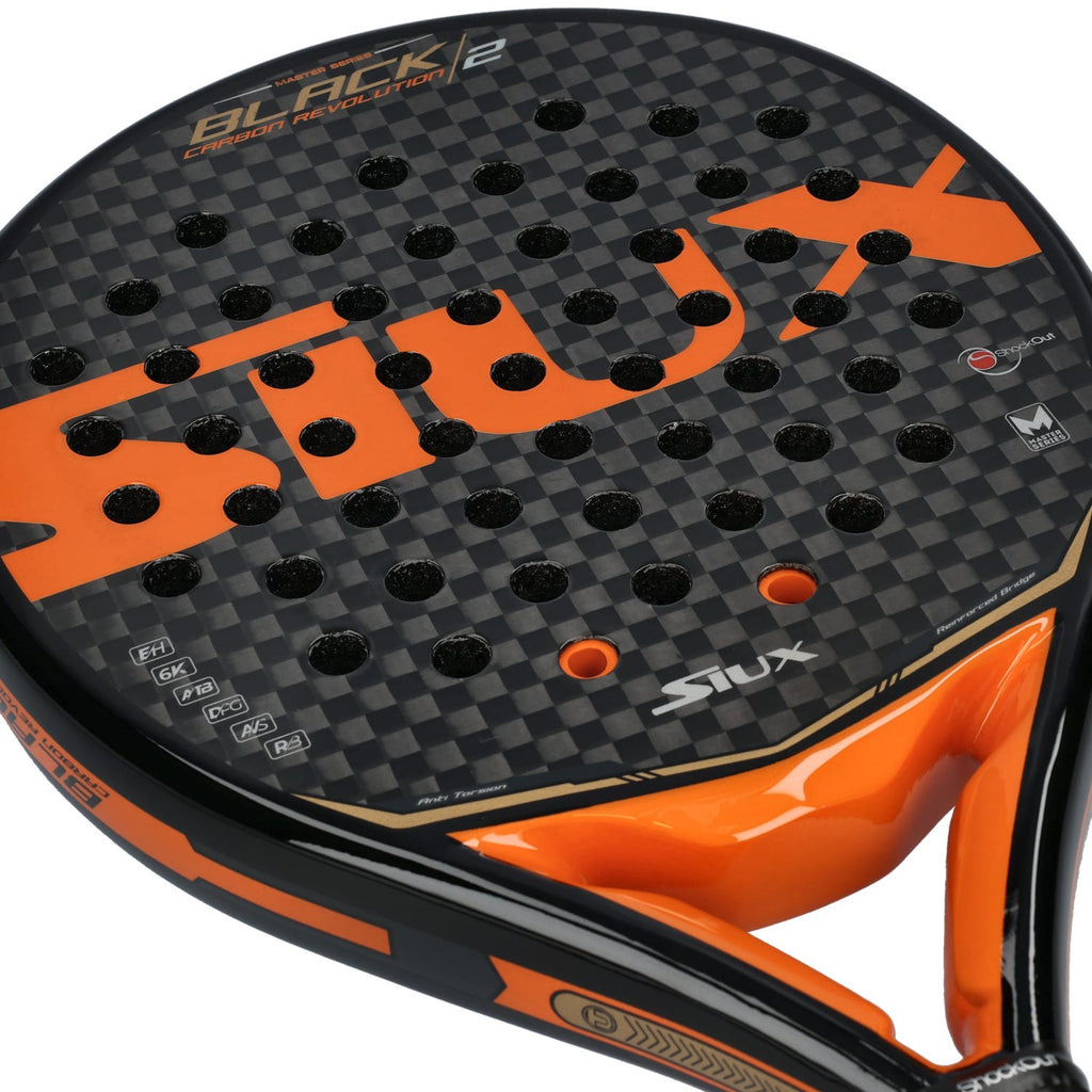 Raquette padel Siux Black Carbon Revolution 2 Orange