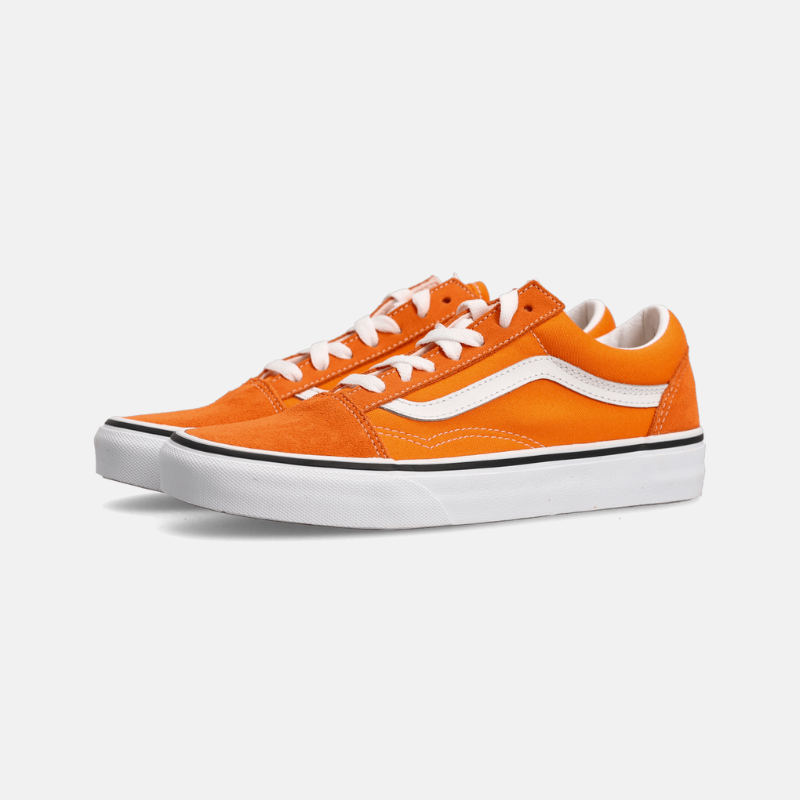 Photo de Sneakers Vans Old skool orange Chaussure Skateshoes Sidestripe