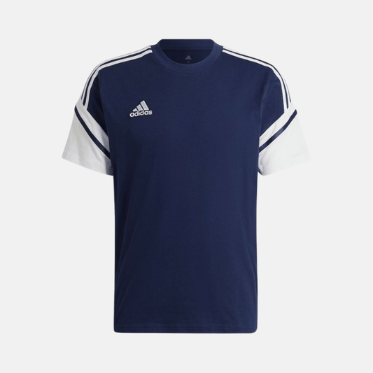 Photo de T-shirt Adidas Condivo 22 bleu marine et blanc Vêtement Sport Manches Courtes