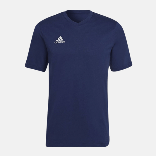 Photo de T-shirt Adidas Entrada 22 bleu marine Vêtement sportif uni
