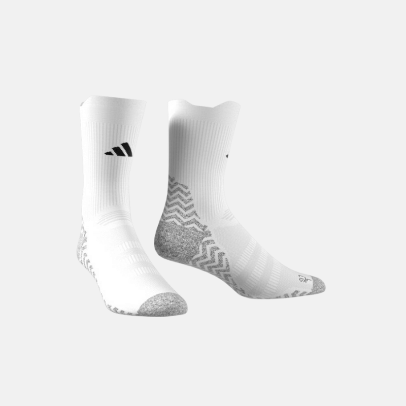 Photo de Chaussettes Adidas antidérapantes blanches Confort Sport Renforcement