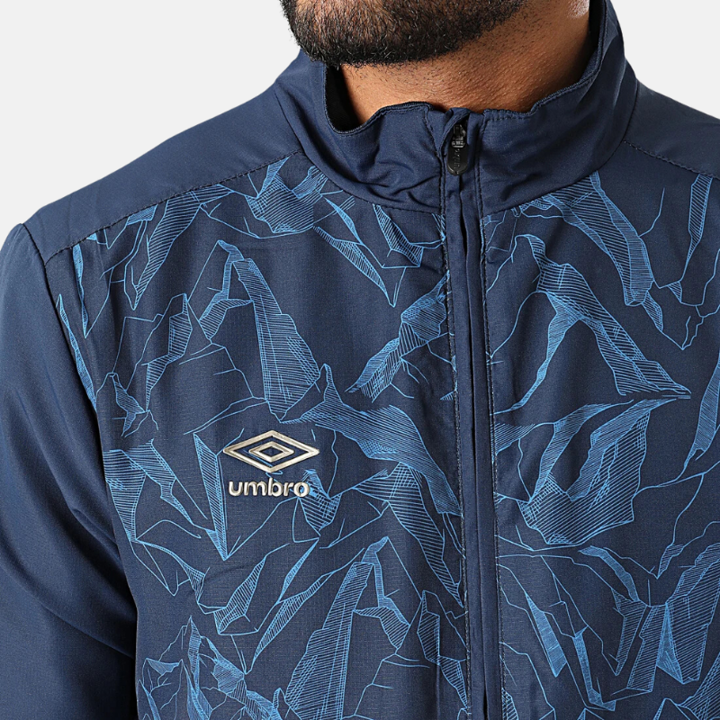 Photo de Ensemble de survêtement Umbro Performance bleu marine Logo motif zip