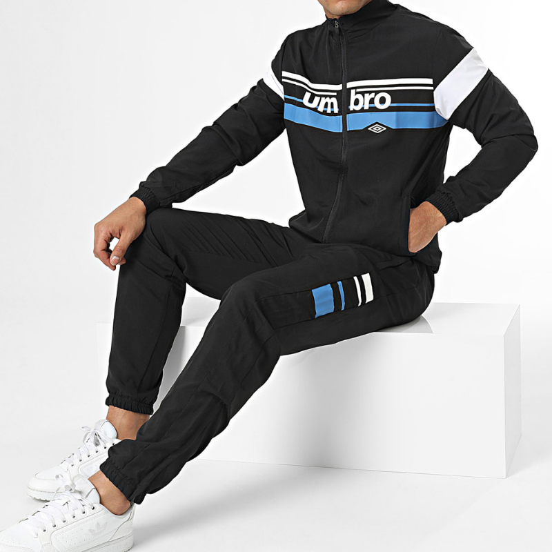 Photo de Ensemble de survêtement Umbro pour Homme Wave noir vêtements sport noirs