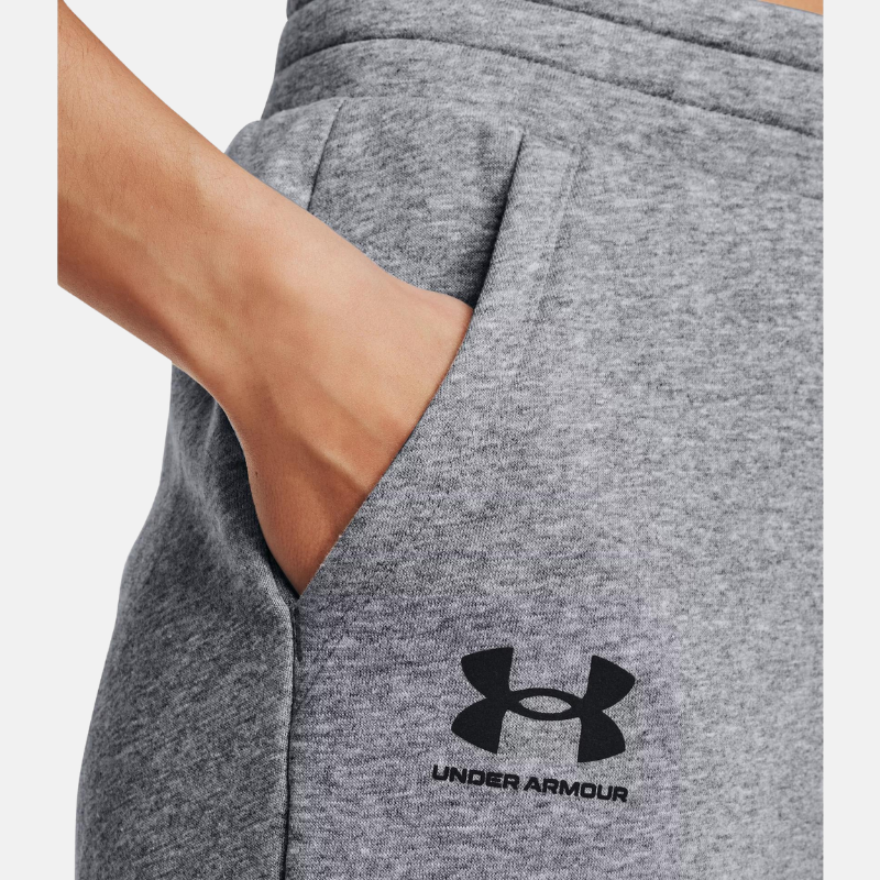 photo d'un pantalon de jogging pour femme under armour gris clair de sport