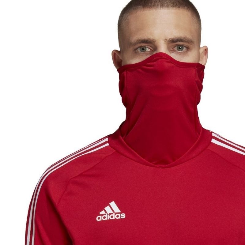 Photo de face du Sweat Adidas Condivo Pro Top Rouge Homme porté